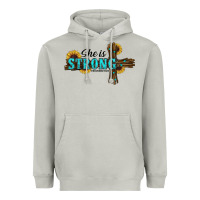 Moon Dust She Is Strong Western Cross Heavyweight Hoodie - RanaPortraitStore