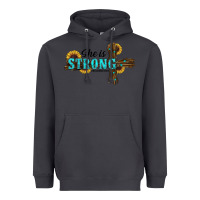 Smoke She Is Strong Western Cross Heavyweight Hoodie - RanaPortraitStore