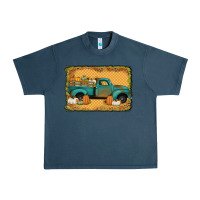 Midnight Navy pumpkin farm truck Urban Heavy Tee - Jasminsmagicworld