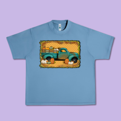 Pumpkin Farm Truck Urban Heavy Tee Designed By Jasminsmagicworld