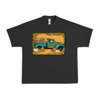 Pigment Black pumpkin farm truck Urban Heavy Tee - Jasminsmagicworld