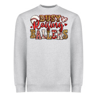 Heather Grey busy raising ballers baseball Heavyweight Sweatshirt - Jasminsmagicworld