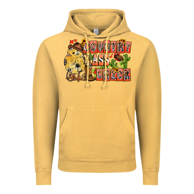Country Ass Chick Vintage Hoodie by CowhideDigitalArt | Teevron