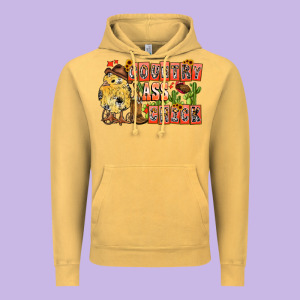 Country Ass Chick Vintage Hoodie Designed By Cowhidedigitalart
