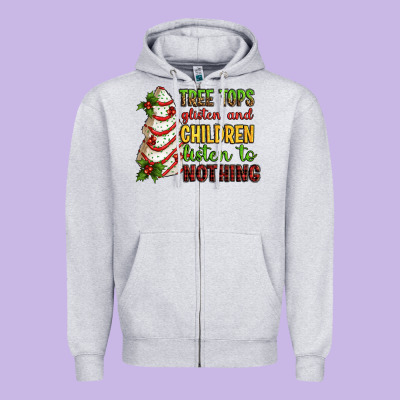 Tree Tops Glisten And Children Listen To Nothing Zipper Hoodie Designed By Ranaportraitstore