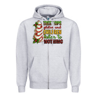 Heather Grey Tree tops glisten and children listen to nothing Zipper Hoodie - RanaPortraitStore