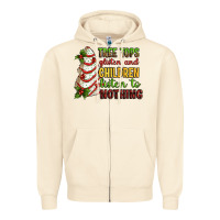 Sandshell Tree tops glisten and children listen to nothing Zipper Hoodie - RanaPortraitStore