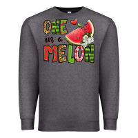 Charcoal Heather one in a melon watermelon Premium Sweatshirt - Jasminsmagicworld