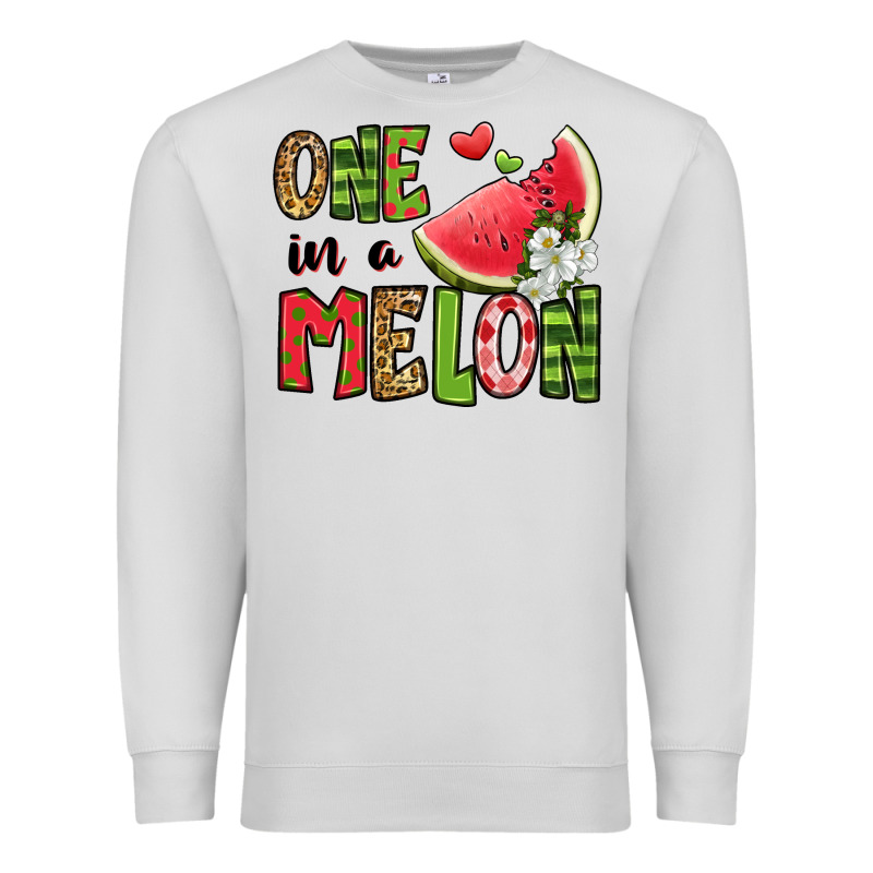 One In A Melon Watermelon Premium Sweatshirt by Jasminsmagicworld | Teevron
