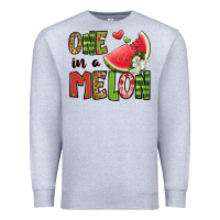 Heather Grey one in a melon watermelon Premium Sweatshirt - Jasminsmagicworld