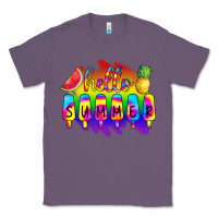 Lavender Hello Summer Tie Dye Classic Tee - CowCowDesign