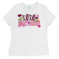 White Xoxo Hugs And Kisses Valentine's Day Ladies Tee - FaDigitalArtStudio