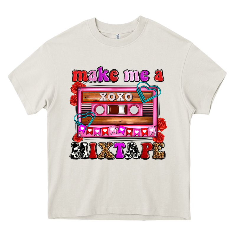 Make Me A Mixtape Olivia Heavy Core Tee by OliviaCreatesArt | Teevron
