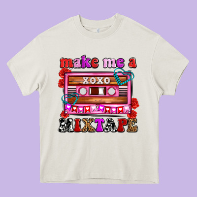 Make Me A Mixtape Olivia Heavy Core Tee Designed By Oliviacreatesart