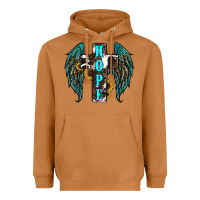 Meerkat Western Wings Cross Hope Heavyweight Hoodie - RanaPortraitStore