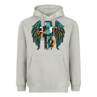 Moon Dust Western Wings Cross Hope Heavyweight Hoodie - RanaPortraitStore