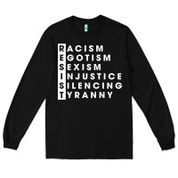 Black resist   political resistance Long Sleeve Tee - baoMotion