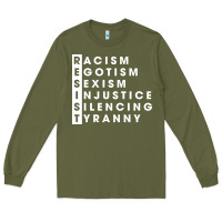 Army Green resist   political resistance Long Sleeve Tee - baoMotion