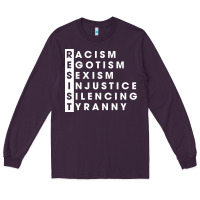 Plum resist   political resistance Long Sleeve Tee - baoMotion
