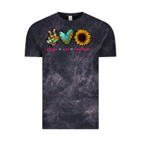 Cloud Black Peace Love Sunshine Vintage Tee - RanaPortraitStore