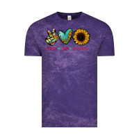 Cloud Purple Peace Love Sunshine Vintage Tee - RanaPortraitStore