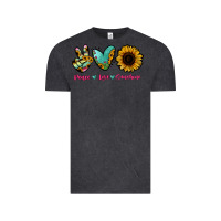Vintage Black Peace Love Sunshine Vintage Tee - RanaPortraitStore