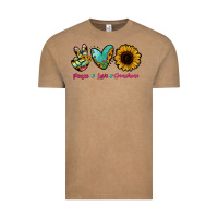Vintage Coffee Peace Love Sunshine Vintage Tee - RanaPortraitStore