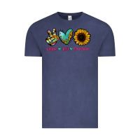 Vintage Denim Peace Love Sunshine Vintage Tee - RanaPortraitStore