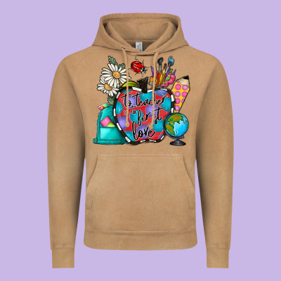To Teacher Is To First Love Vintage Hoodie Designed By Cowhidedigitalart