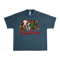 Midnight Navy love christmas holstein heifer Urban Heavy Tee - FaDigitalArtStudio