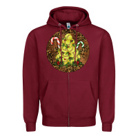 Burgundy Softball Leopard  Christmas Zipper Hoodie - RanaPortraitStore