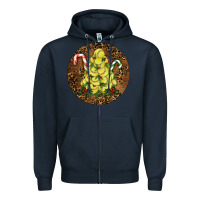 Navy Softball Leopard  Christmas Zipper Hoodie - RanaPortraitStore