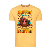 Vintage Mustard huffin' for the stuffin' Vintage Tee - BundleAndBundleShop