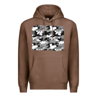 Chestnut black and white camouflage background Premium Hoodie - Artiststas