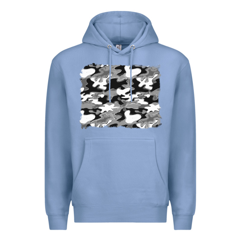 Black And White Camouflage Background Premium Hoodie by Artiststas | Teevron