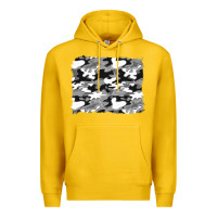 Lemon black and white camouflage background Premium Hoodie - Artiststas