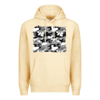 Pina Colada black and white camouflage background Premium Hoodie - Artiststas