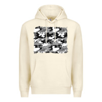 Sandshell black and white camouflage background Premium Hoodie - Artiststas