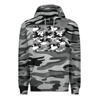 Slate Camo black and white camouflage background Premium Hoodie - Artiststas