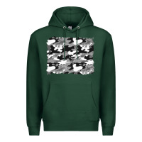 Sports Green black and white camouflage background Premium Hoodie - Artiststas