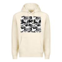 Tofu black and white camouflage background Premium Hoodie - Artiststas