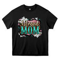 Black blessed mom Heavy Core Tee - OliviaCreatesArt