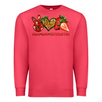 Cardinal peace love strawberries Premium Sweatshirt - Jasminsmagicworld