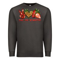Smoke peace love strawberries Premium Sweatshirt - Jasminsmagicworld