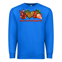 True Royal peace love strawberries Premium Sweatshirt - Jasminsmagicworld