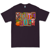Plum Grateful Thanksgiving Premium Tee - FaDigitalArtStudio