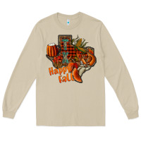 Mushroom happy fall texas Long Sleeve Tee - CowhideDigitalArt