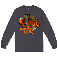 Smoke happy fall texas Long Sleeve Tee - CowhideDigitalArt