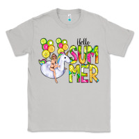 Moon Dust Hello Summer Unicorn Classic Tee - CowCowDesign