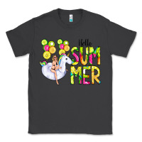 Smoke Hello Summer Unicorn Classic Tee - CowCowDesign